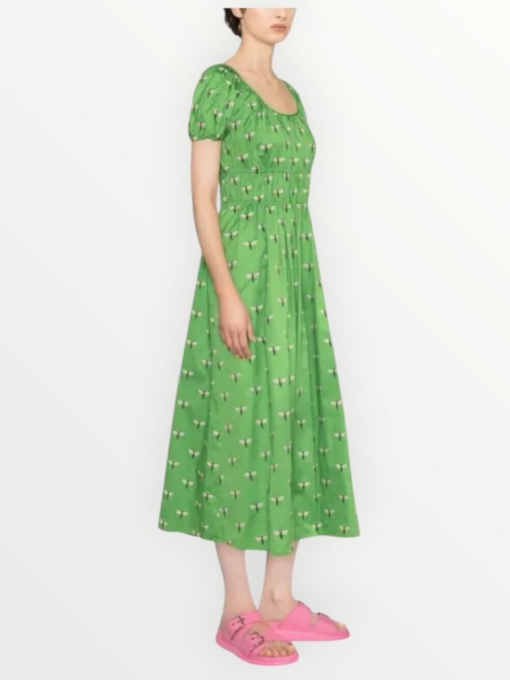 Kate Spade Dragonfly Riviera Midi Dress in Green - Picture 5 of 13